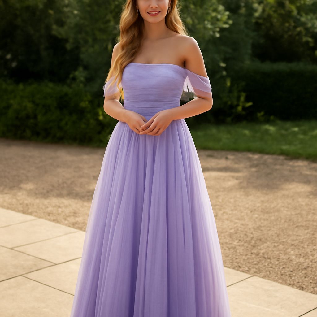 Polished evening gown with a clean fit and refined satin finish