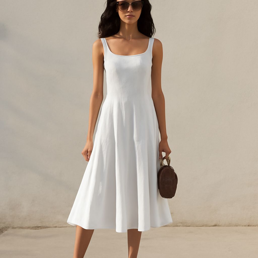 Classic shift dress and A-line skirt styled for professional outfits