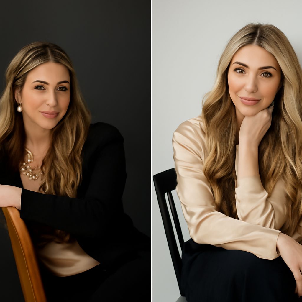 What to wear for a headshot in a professional studio portrait