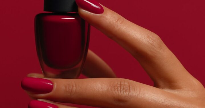 Hot-pink and sheer-pink at-home gel nails with acetone for removal