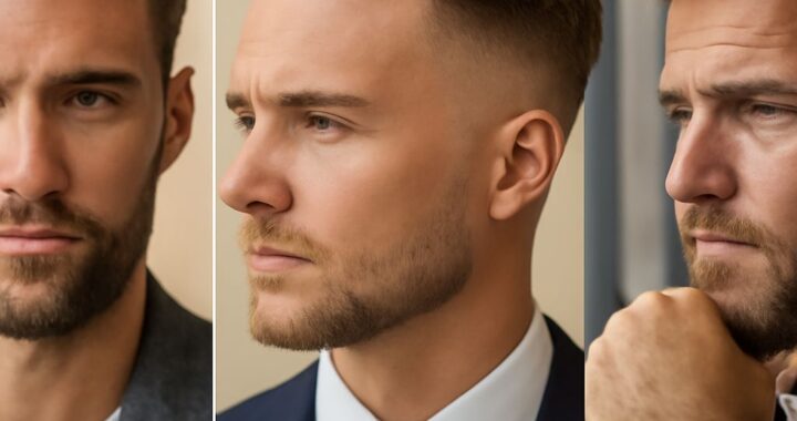 Man with a balanced men's haircut suited to his face shape