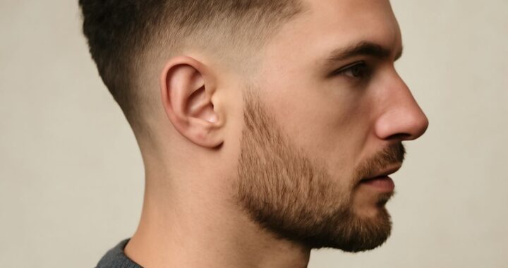 A man with a modern curly haircut