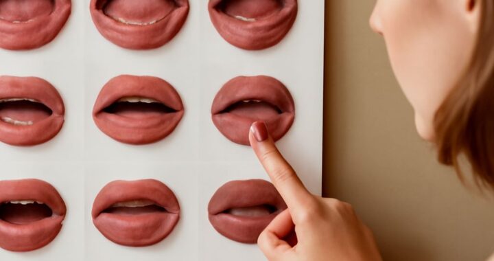 Illustration of different lip shapes