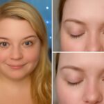Eyelash tinting before and after results