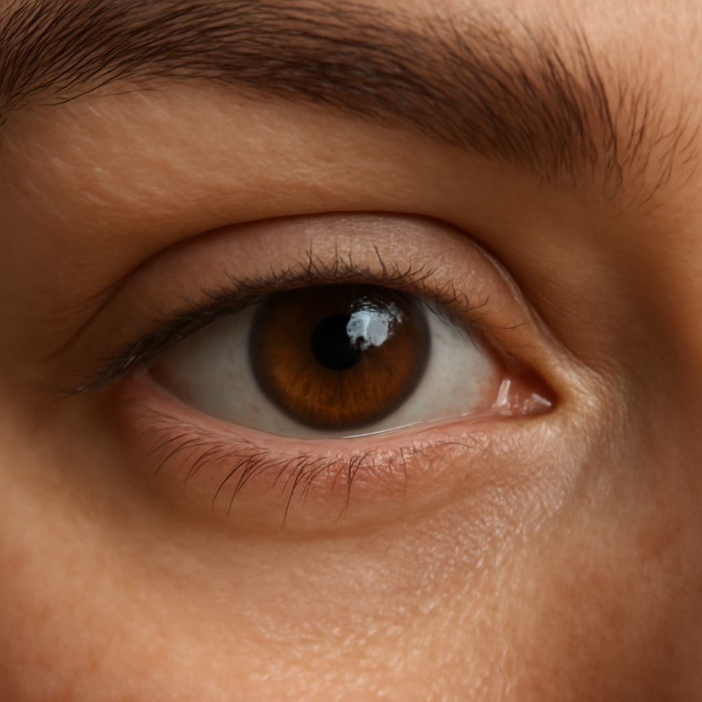 Hooded eyes illustration